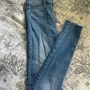 Abercrombie & Fitch Blue Skinny Jeans with Tapered Leg